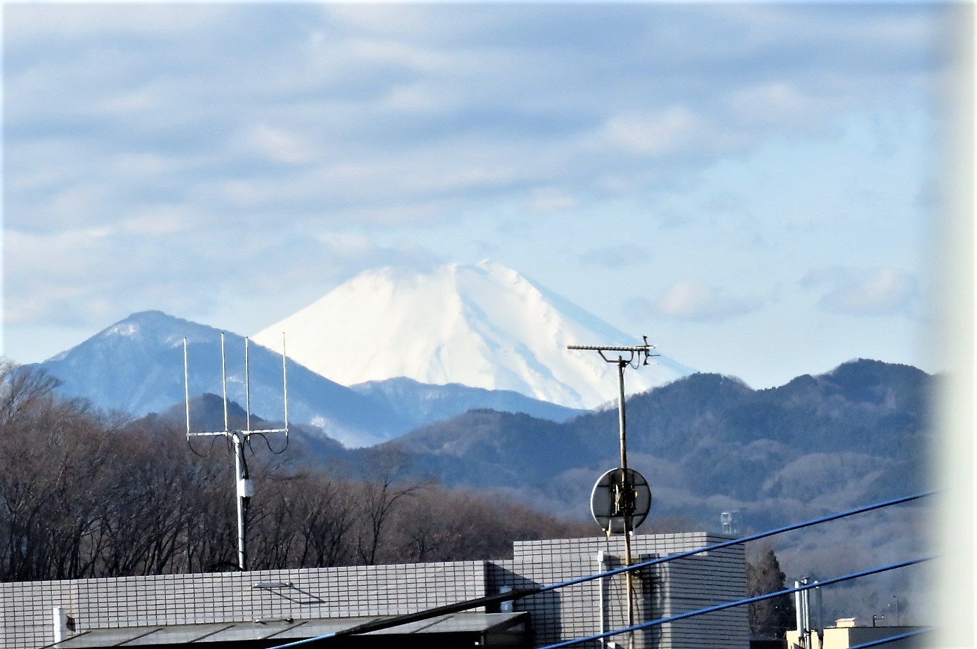 No871 絶景京王電車 京王片倉の秀峰富士 京王線 井の頭線 応援歌